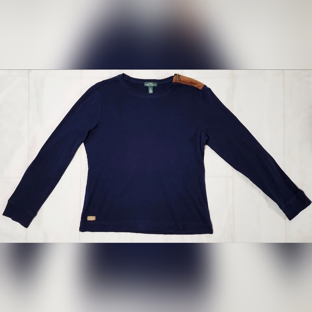 Lauren Ralph Lauren Women's XL Blue Shirt